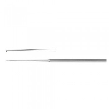 Barbara Micro Ear Needle Angled 25° Stainless Steel, 16 cm - 6 1/4" Tip Size 1.0 mm